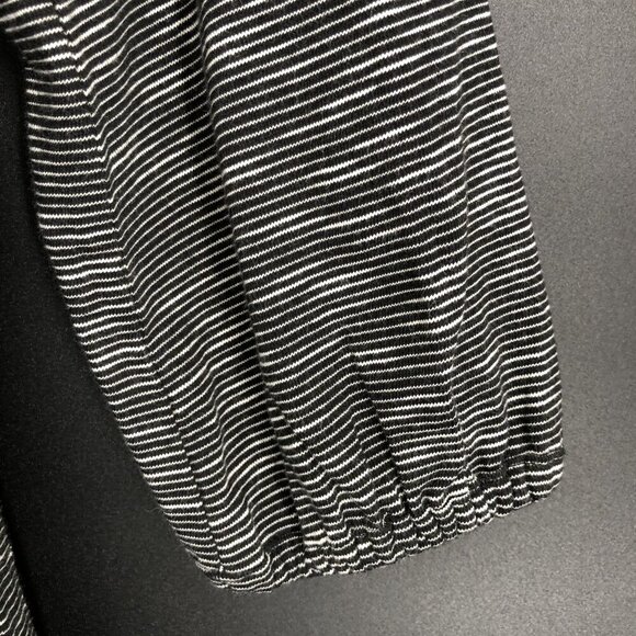 Talbots Women's Striped Midi Dress M Black & White Professional Office Church - Picture 4 of 7